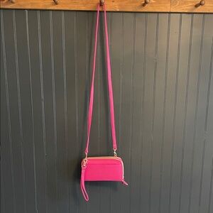 Buxton Vibrant Pink Crossbody Bag